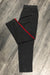 Pantalon motif pied de poule avec bande rouge (m) seconde main Autres   