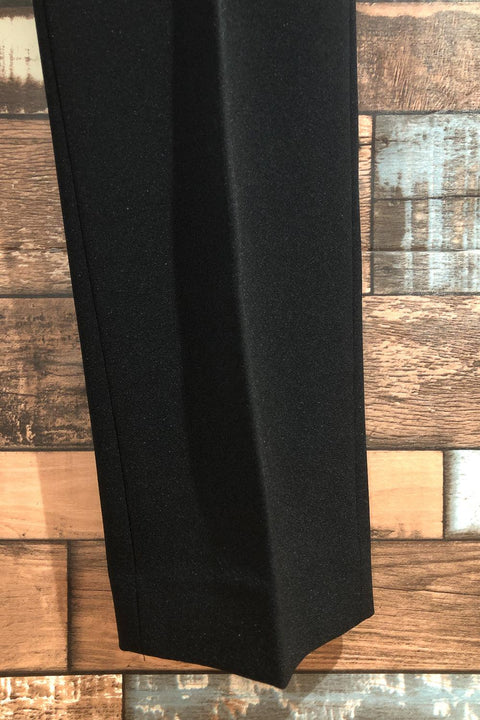 Pantalon noir taille haute jambe droite (m) seconde main Kasper   