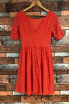 Robe corail en dentelle (xs) seconde main Jessica Simpson 