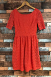 Robe corail en dentelle (xs) seconde main Jessica Simpson 