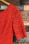 Robe corail en dentelle (xs) seconde main Jessica Simpson 