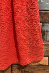 Robe corail en dentelle (xs) seconde main Jessica Simpson 