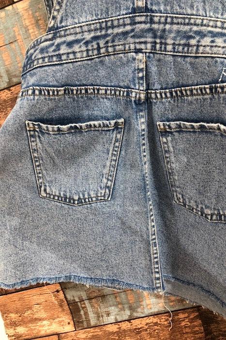 Robe en jeans style salopette (s) seconde main H&M   