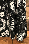 Robe fleurie noire et blanche (m) seconde main Colori 
