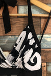 Robe fleurie noire et blanche (m) seconde main Colori 