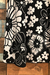 Robe fleurie noire et blanche (m) seconde main Colori 