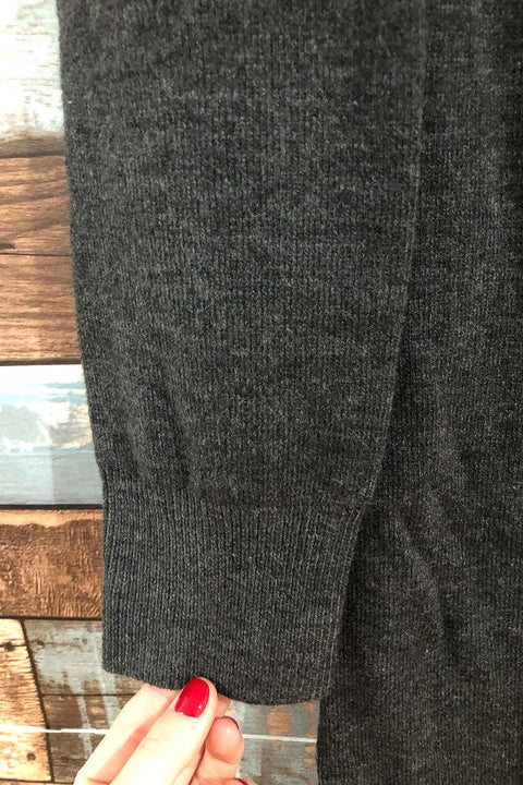 Robe maxi en tricot gris avec gros col (m) seconde main French Connection   