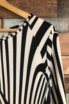 Robe rayée noire et blanche (m) seconde main River Island 