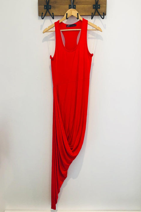 Robe maxi extensible rouge (l) seconde main 3R Streetwear   