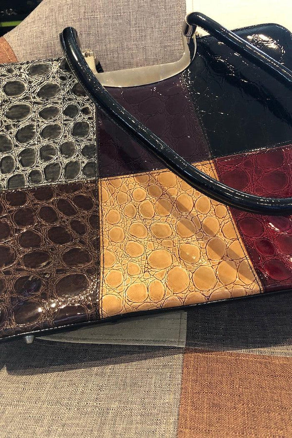 Sac à main faux cuir motif animal multicolore seconde main Autres 