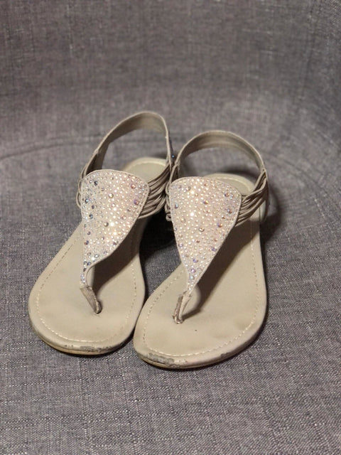 Sandales grises avec petits diamants (6.5) seconde main Autres   
