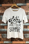 T-shirt blanc ''Let's Have a Great Summer'' (m) seconde main Autres 