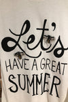 T-shirt blanc ''Let's Have a Great Summer'' (m) seconde main Autres 