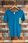 T-shirt turquoise en bamboo (s) seconde main Orange Fashion Village 