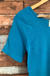 T-shirt turquoise en bamboo (s) seconde main Orange Fashion Village 